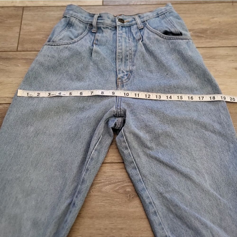 Vintage 100% cotton RIO Jeans size xs light blue mom jean - Picture 11 of 13
